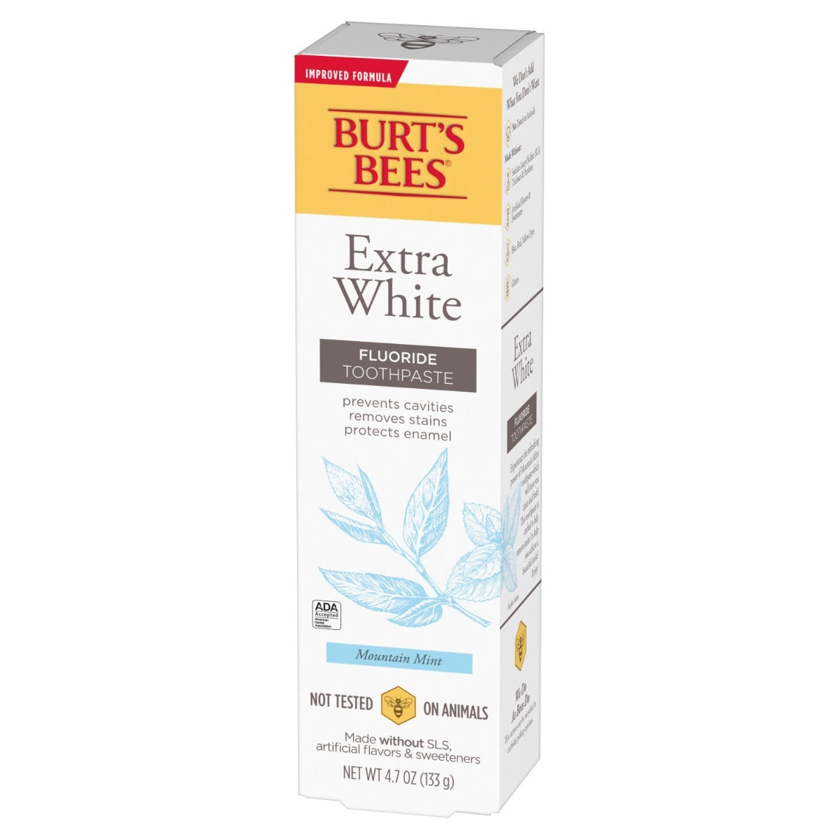 Hero Extra Box Quarter White Fluoride Natural Toothpaste Mountain Mint