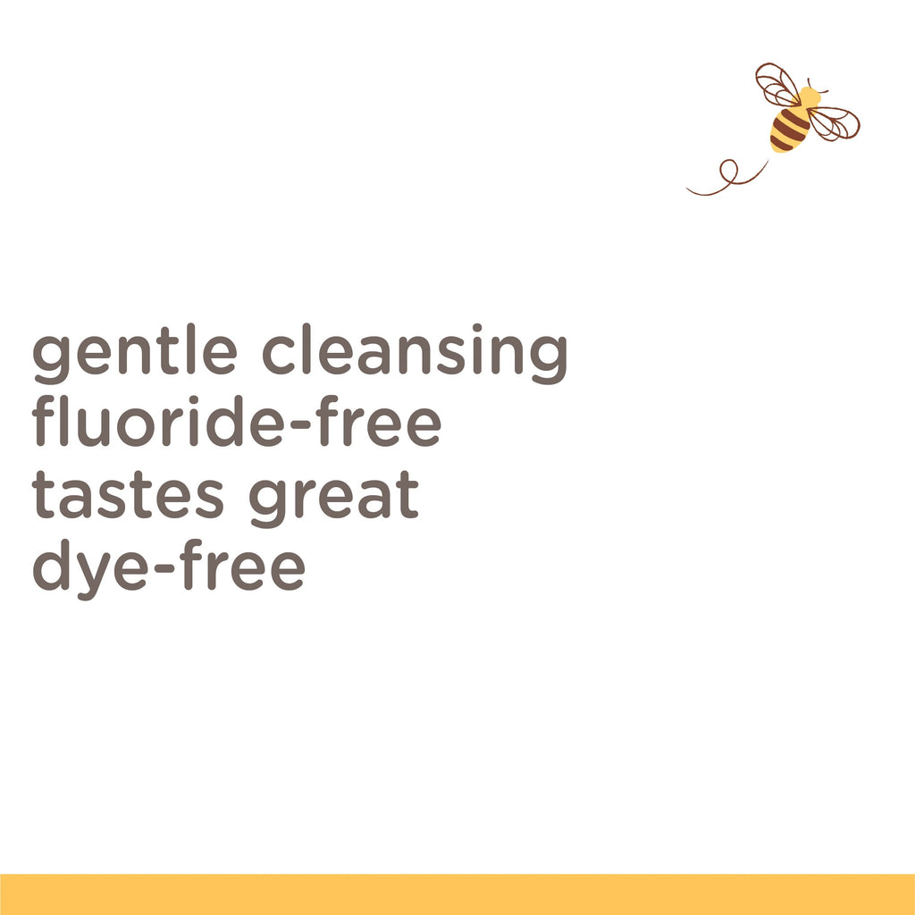 Kids Toothpaste, Natural Flavor, Fluoride Free, Bubble Bee
