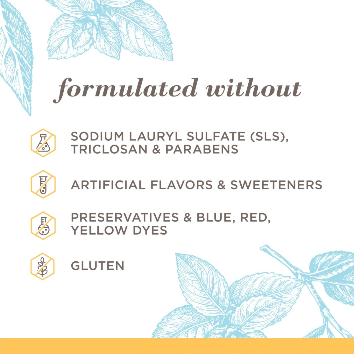 formulated without Hero Extra White Fluoride Natural Toothpaste Mountain Mint