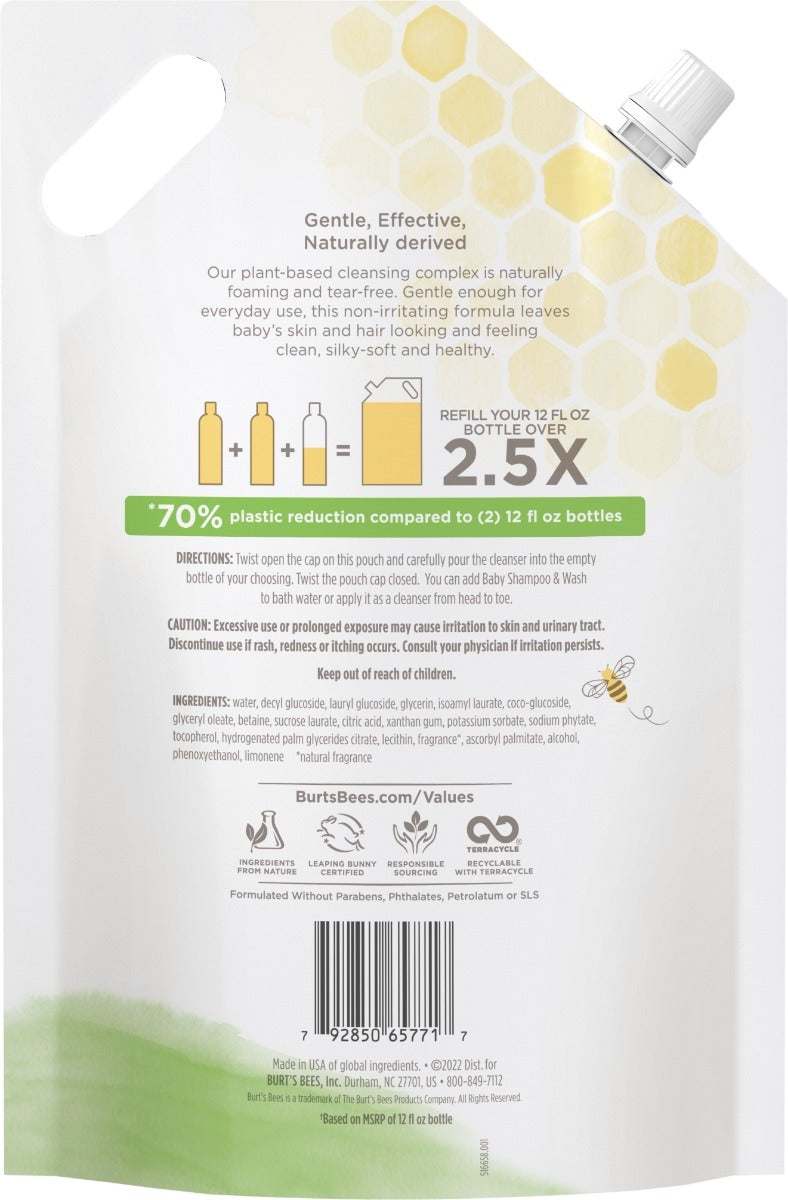 Baby Shampoo and Wash Refill - Back
