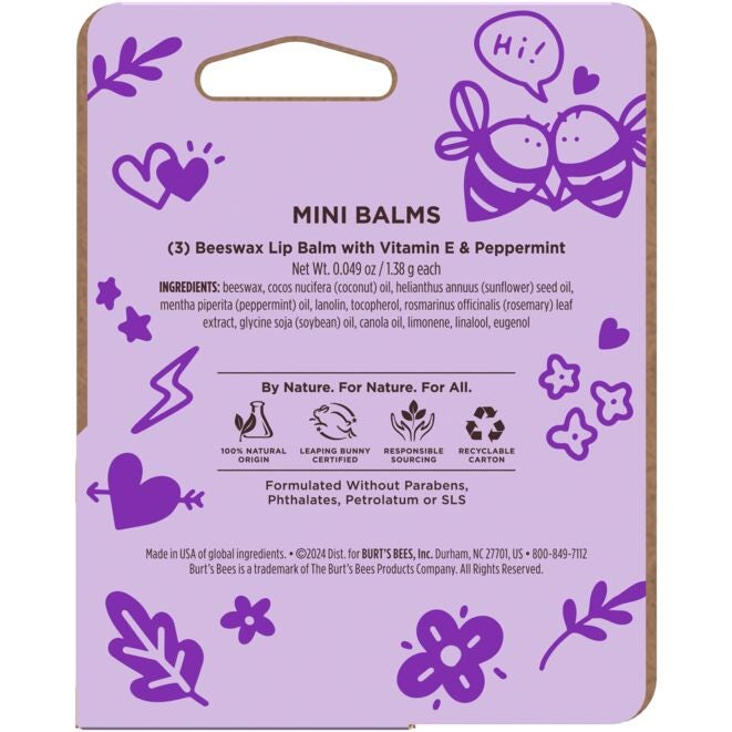 Bee My Friend Mini Lip Balm 3 Pack